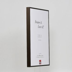 Hliníkový obrazový rám Quadro 29,7x42 cm bronz čiré sklo MDF s efektem