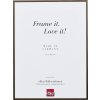 Hliníkový obrazový rám Quadro 29,7x42 cm bronz čiré sklo MDF s efektem