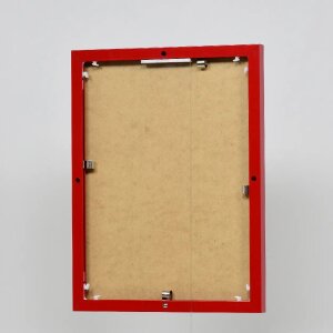 Hliníkový obrazový rám Quadro 60x80 cm s červeným čirým sklem s efektem