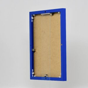 Hliníkový obrazový rám Quadro 60x80 cm, modré čiré sklo s efektem