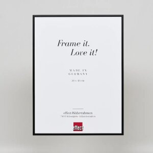 Hliníkový obrazový rám Quadro 60x80 cm černý čiré sklo s efektem