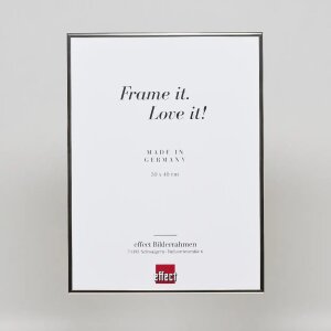 Efektní hliníkový obrazový rám Quadro 59,4x84,1 cm stříbrný s vysokým leskem a čirým sklem