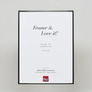 Efektní hliníkový obrazový rám Quadro 59,4x84,1 cm antická stříbrná čiré sklo