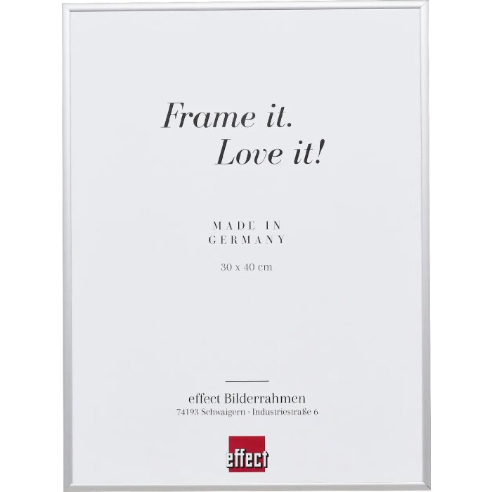 Hliníkový obrazový rám Effect Quadro 62x93 cm stříbrný čiré sklo