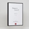 Hliníkový obrazový rám Effect Quadro 70x70 cm černé čiré sklo