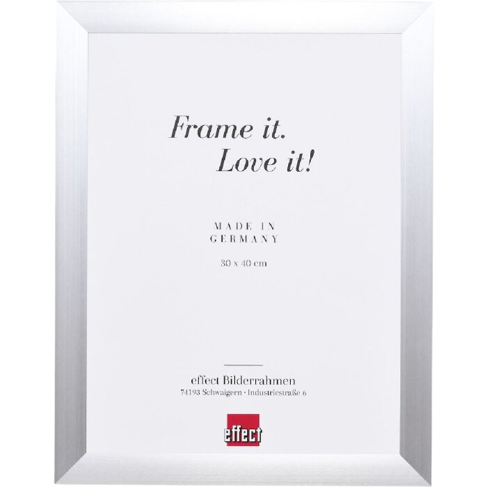Effect Alu rám S3 stříbrný pro DIN A5 14,8x21 cm s klar sklem