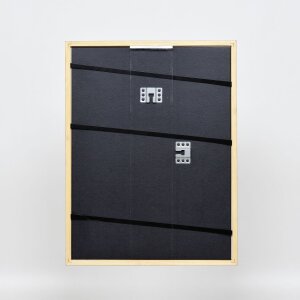 Efektní rám z masivního dřeva profil 22 hnědo-zlatý 25x50 cm normální sklo