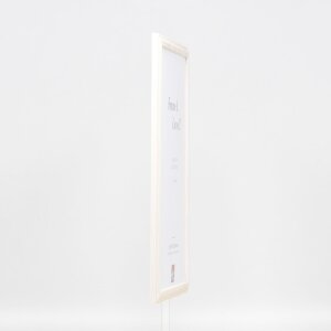 Efektní dřevěný rám profil 32 bílý 10,5x14,8 cm normální sklo