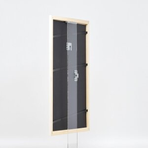 Efektní dřevěný rám profil 32 bílý 30,5x91,5 cm normální sklo
