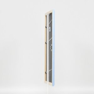 Efektní dřevěný rám profil 32 modrý 30,5x91,5 cm normální sklo