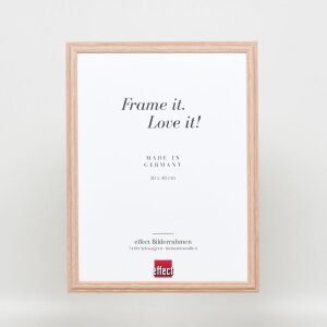 Efektní dřevěný rám profil 32 světle hnědý 30,5x91,5 cm normální sklo