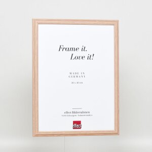 Efektní dřevěný rám profil 32 světle hnědý 30,5x91,5 cm normální sklo