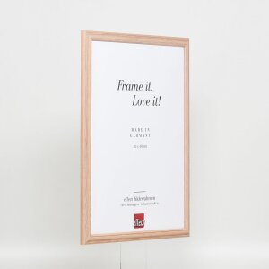 Efektní dřevěný rám profil 32 světle hnědý 30,5x91,5 cm normální sklo