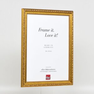 Efekt dřevěný barokní rám profil 37 antické zlato 70x70 cm normální sklo