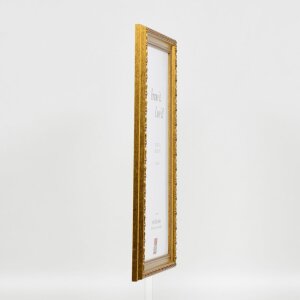 Efekt dřevěný barokní rám profil 37 antické zlato 70x70 cm normální sklo