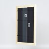 Efektní dřevěný barokní rám profil 37 bílý 10,5x14,8 cm normální sklo