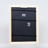 Efektní dřevěný barokní rám profil 37 bílý 10,5x14,8 cm normální sklo
