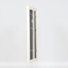 Efektní dřevěný barokní rám profil 37 bílý 10,5x14,8 cm normální sklo