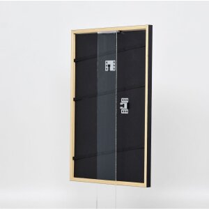 Efektní rám na obrazy z masivního dřeva profil 39 černý 23x70 cm normální sklo