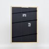 Efektní rám na obrazy z masivního dřeva profil 39 černý 25x50 cm normální sklo