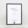 Efektní rám na obrazy z masivního dřeva profil 39 černý 25x50 cm normální sklo