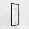 Efektní rám na obrazy z masivního dřeva profil 39 černý 25x50 cm normální sklo