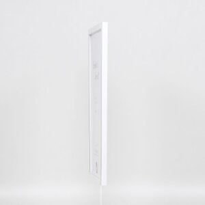 Efektní rám na obrazy z masivního dřeva profil 39 bílý 30,5x91,5 cm normální sklo