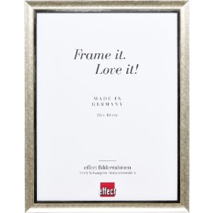 Effect Holz-Bilderrahmen Profil 40 Silber 20x25 cm...