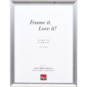 Effect Holzbilderrahmen Profil 41 Silber 20x30 cm Klarglas