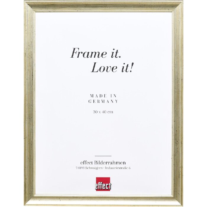 Effect Dřevěný rámeček na obraz Profil 41 Antik stříbrný 50x65 cm s jasným sklípkem