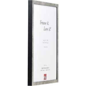 Effect dřevěný rámeček na fotografie s křídlovým sklem stříbrný 9x13 cm