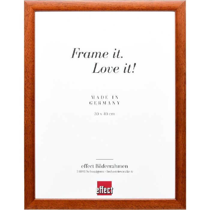 Effect Dřevěný obrazový rám profil 43 hnědý 35x100 cm normální sklo