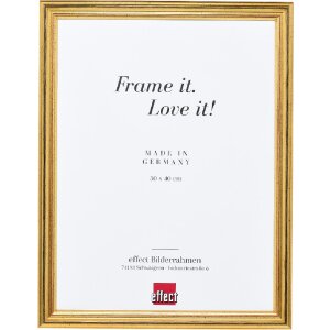 Effect Holzrahmen Profil 44 gold 61x91,5 cm Normalglas