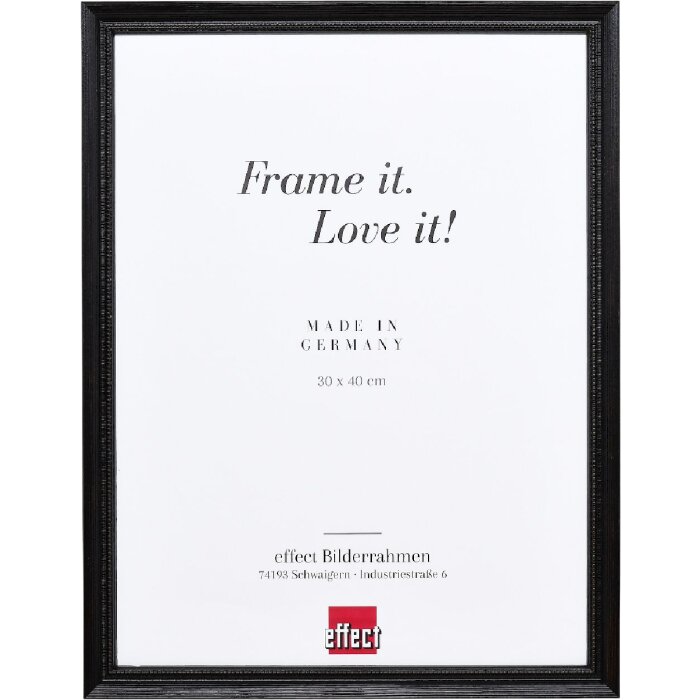 effect Dřevěný rám na fotografie Profil 48 černý 13x18 cm s sklem