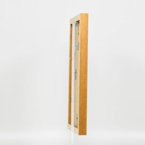 Dřevěný rám na obrazy s efektem profil 52 v barvě dubu 25x60 cm normální sklo