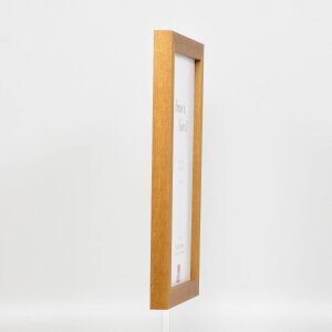 Dřevěný rám na obrazy s efektem profil 52 v barvě dubu 50x65 cm normální sklo