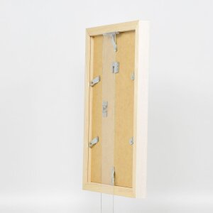 Efektní dřevěný obrazový rám profil 52 bílý 59,4x84,1 cm normální sklo