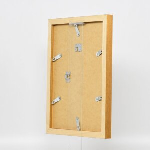 Dřevěný rám na obrazy s efektem profil 52 v barvě dubu 10,5x14,8 cm normální sklo
