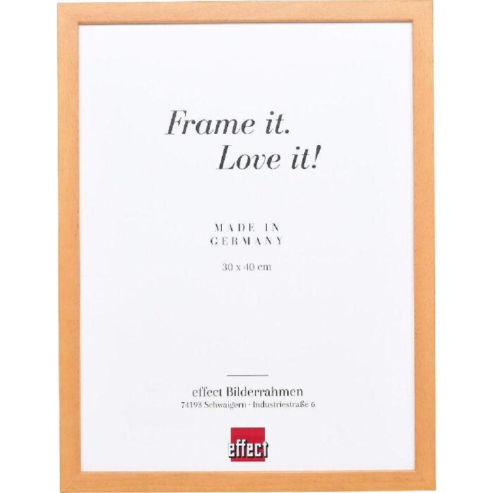 Effect dřevěný rámeček na fotografie světle hnědý 10x10 cm s křišťálovým sklem