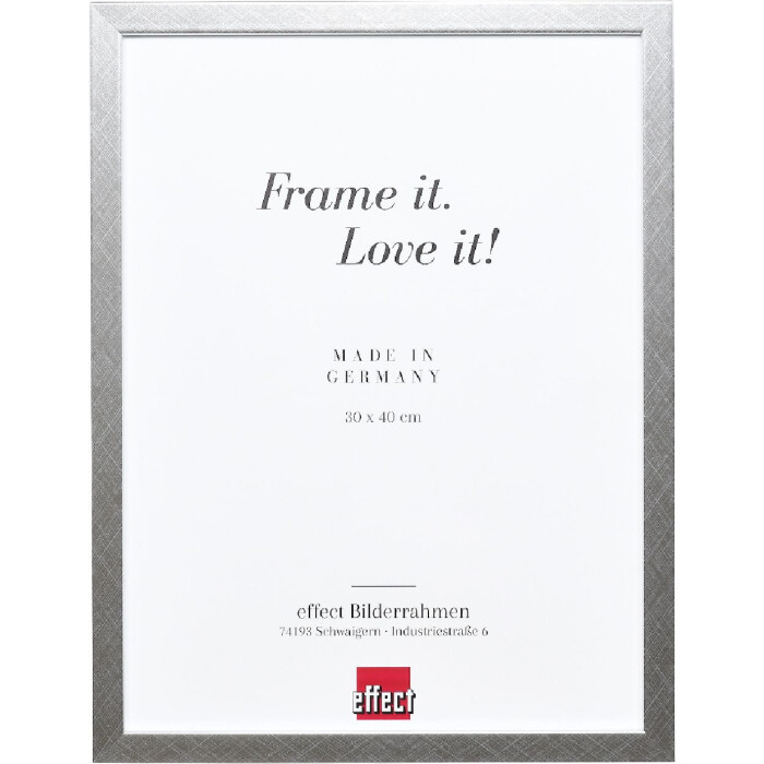 effect Dřevěný rámeček Profil 58 stříbrný 20x20 cm