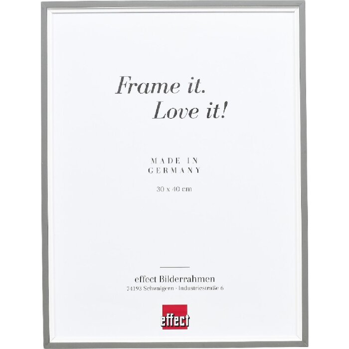 Effect dřevěný rámeček na fotografie Profil 69 šedý 7x10 cm Klarglas