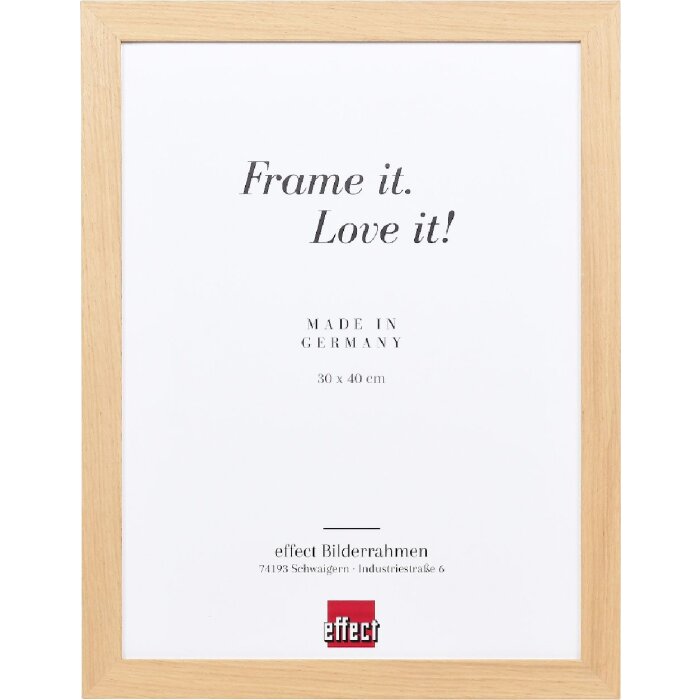 effect Dřevěný rámeček Profil 71 Dub 25x60 cm s skleněnou deskou