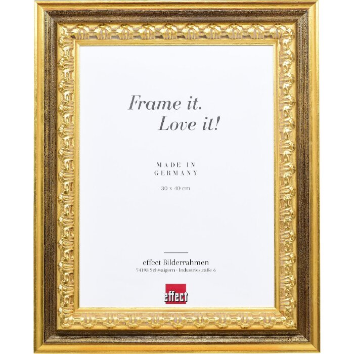Effect Dřevěný rámeček na obraz Profil 80 zlatý 40x40 cm
