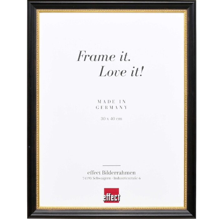 Dřevěný obrazový rám Effect Profile 85 Black 13x18 cm Normal Glass