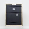 Efektní dřevěný obrazový rám profil 85 stříbrný 20x20 cm normální sklo