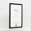 Dřevěný obrazový rám Effect Profile 85 Black 20x28 cm Normal Glass