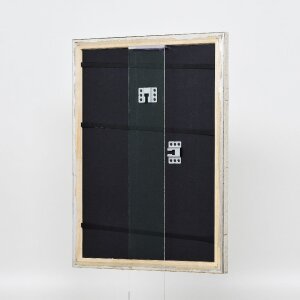 Efektní dřevěný obrazový rám profil 85 stříbrný 25x35 cm normální sklo