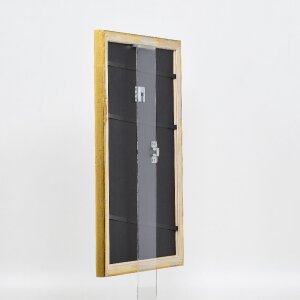 Efektní dřevěný rám na obrazy profil 85 zlatý 25x80 cm normální sklo