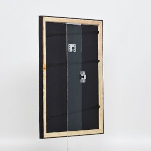 Efektní dřevěný obrazový rám profil 85 černý 25x80 cm normální sklo