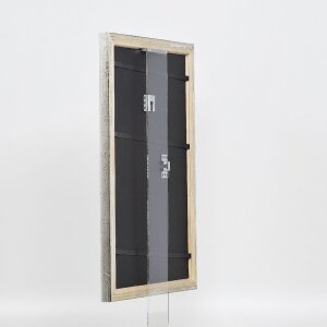 Efektní dřevěný rám na obrazy profil 85 stříbrný 60x90 cm normální sklo